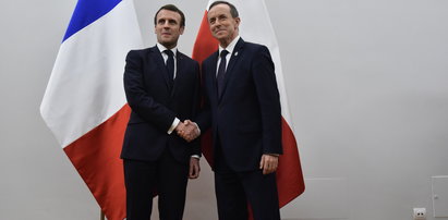 Prezydent Francji spotkał się z Kidawą-Błońską i marszałkiem Senatu