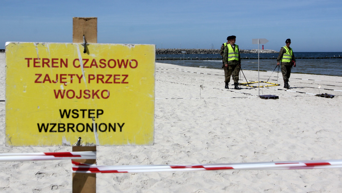 Rozminowanie kołobrzeskiej plaży