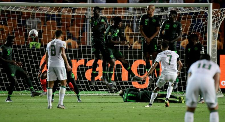 Riyad Mahrez's 95th-minute free-kick knocked Nigeria out in the Africa Cup of Nations semi-finals