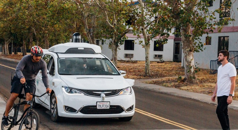 A Waymo vehicle.