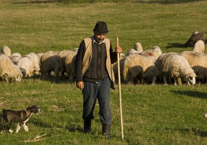 Muškarac sa sela - ilustracija