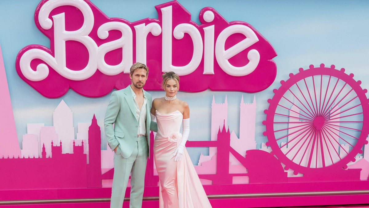 Margot Robbie i Ryan Gosling na europejskiej premierze filmu Barbie