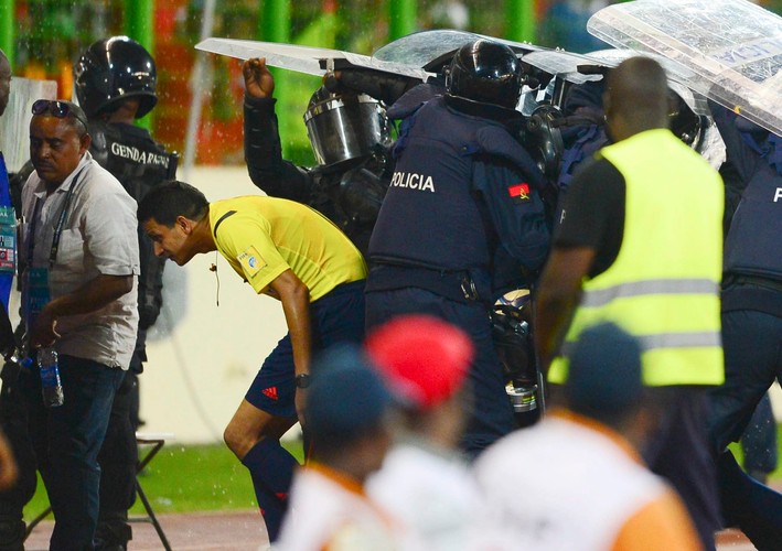 Zamieszki w czasie meczu Ghana - Gwinea Równikowa w czasie Pucharu Narodów Afryki
