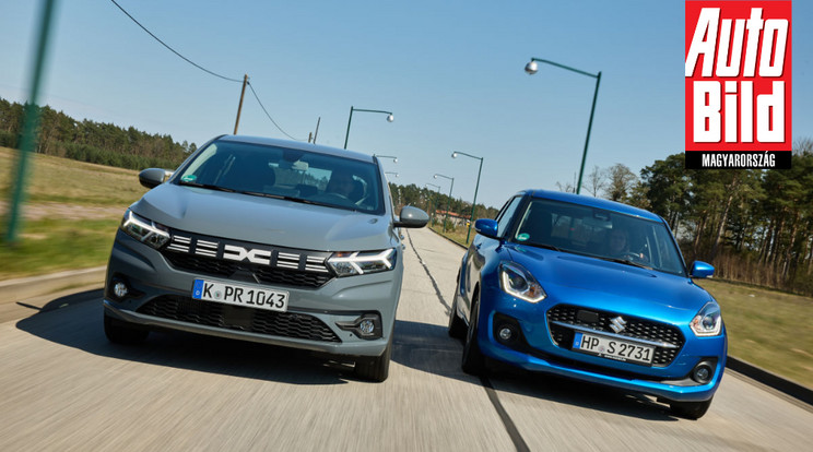 Dacia Sandero vs Suzuki Swift / Fotó: Auto Bild
