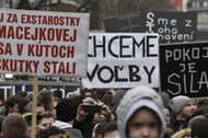 Bratislava demonstration for independent investigation of murder of Slovak journalist Jan Kuciak