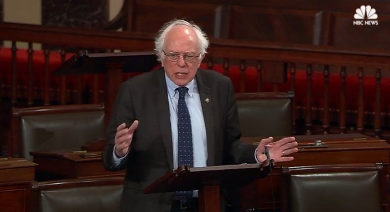 bernie sanders senate floor