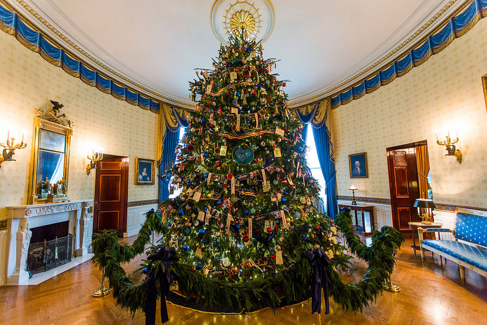 Świąteczne dekoracje w Białym Domu w 2013 r.