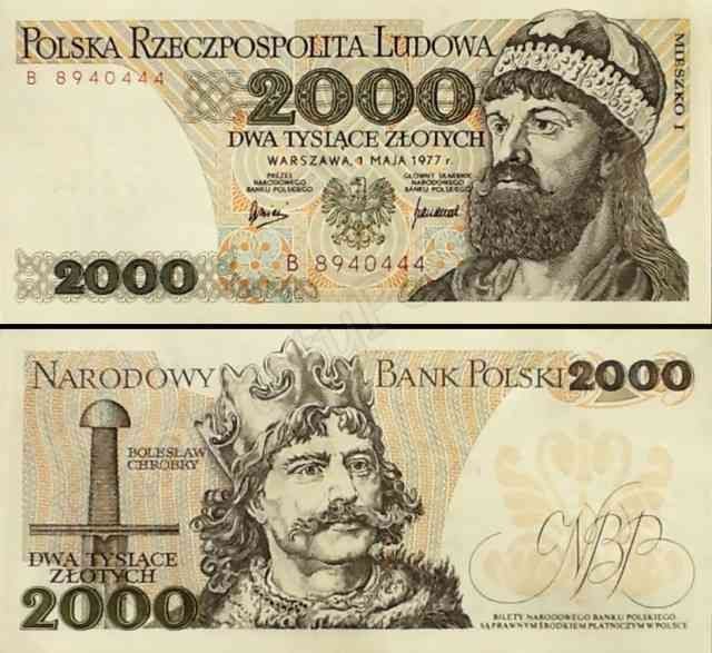 Banknoty z serii "Wielcy Polacy"