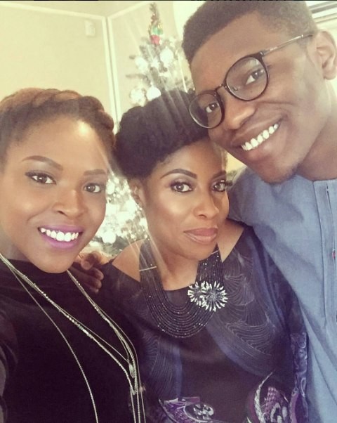 Mo Abudu and her kids, Ted and Adekoyejo 