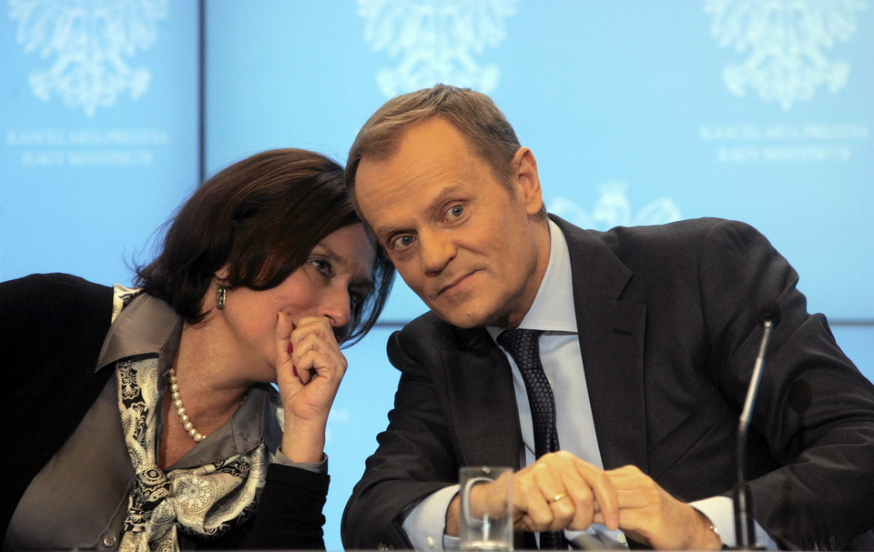 Małgorzata Kidawa-Błońska  i Donald Tusk