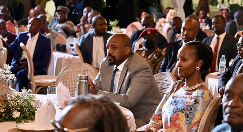 Gen. Muhoozi Kainerugaba and wife, Charlotte, at the event