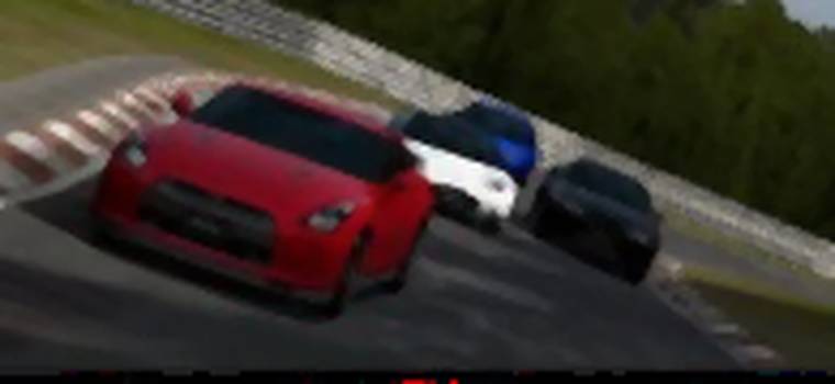 Gameplay z Gran Turismo PSP - jest widok z wnętrza pojazdu