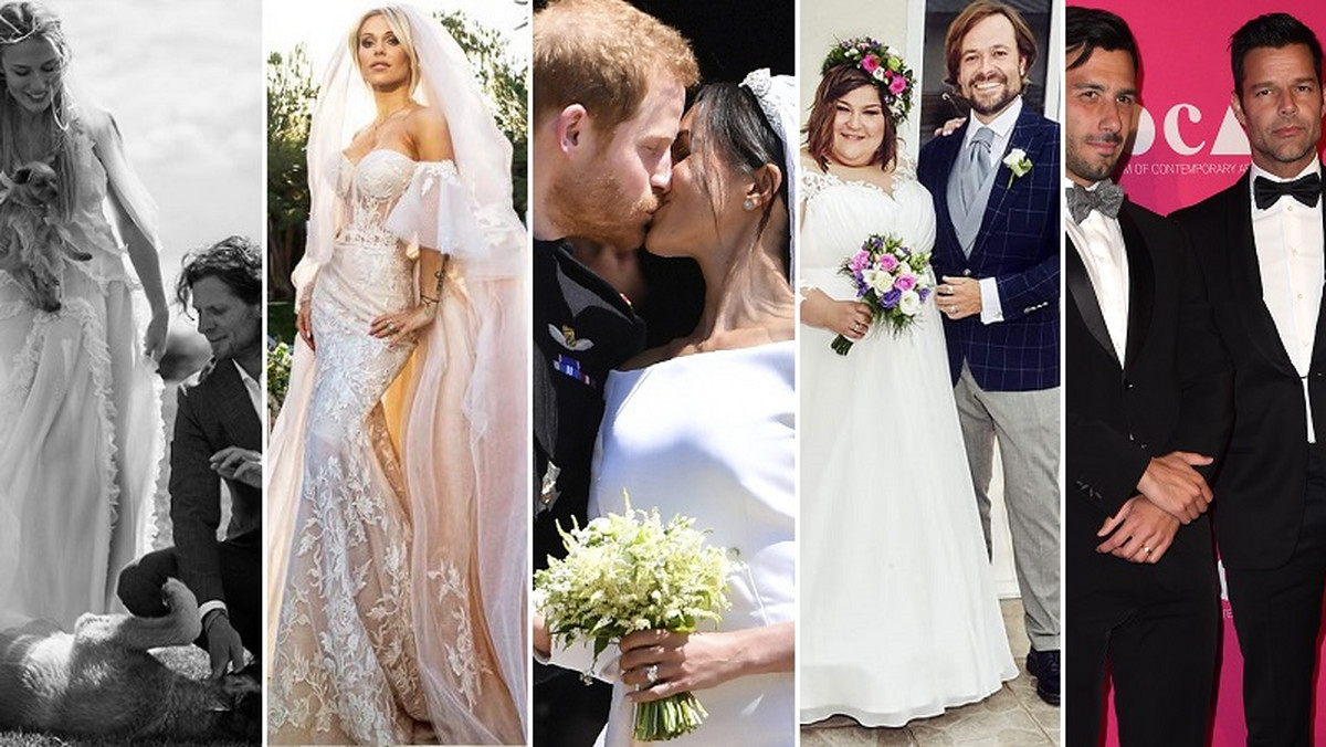 Śluby gwiazd: Natalia Klimas z mężem, Doda, książę Harry i Meghan Markle oraz Dominika Gwit i Ricky Martin z mężami