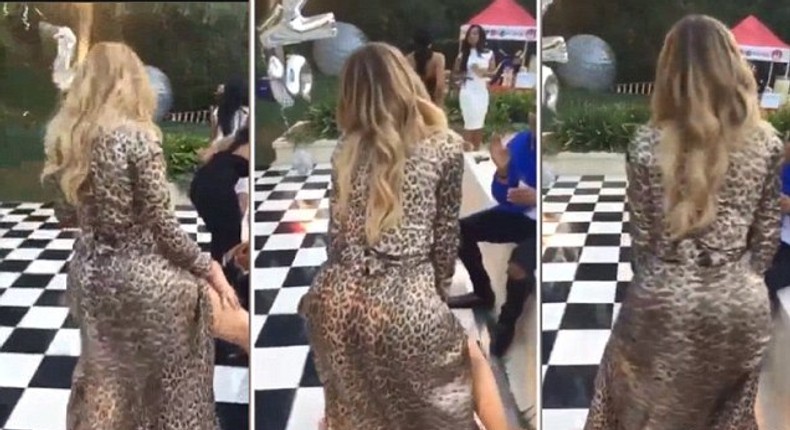 Khloe Kardashian twerks at Kylie Jenner graduation party