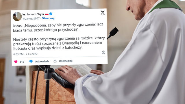 Ksiądz uderza w rodziców dzieci rezygnujących z religii. 