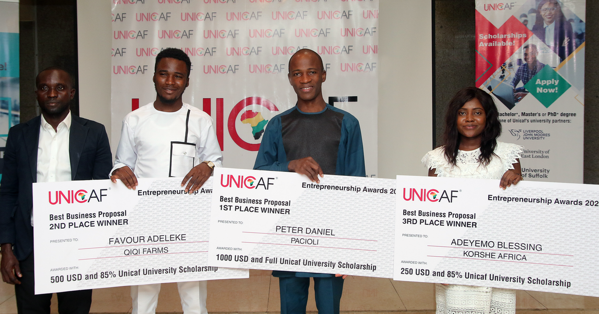 The Unicaf Entrepreneurship Awards celebrate innovation and vision in Nigerian start-ups - Vimarsana News