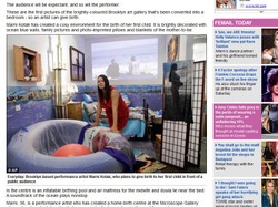 Poród „na żywo”! Artystka urodzi w galerii na oczach publiczności