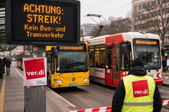 Još ništa od sporazuma: Treći štrajk upozorenja u javnom prevozu u Nemačkoj, obustavljeni autobusi i vozovi