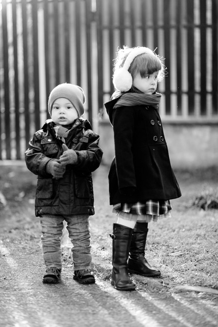 Zimowe stylizacje małych fashionistek