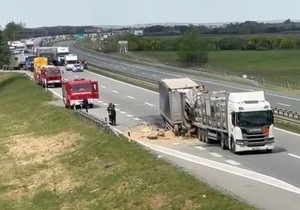 Curenje gasa na auto-putu kod Stare Pazove