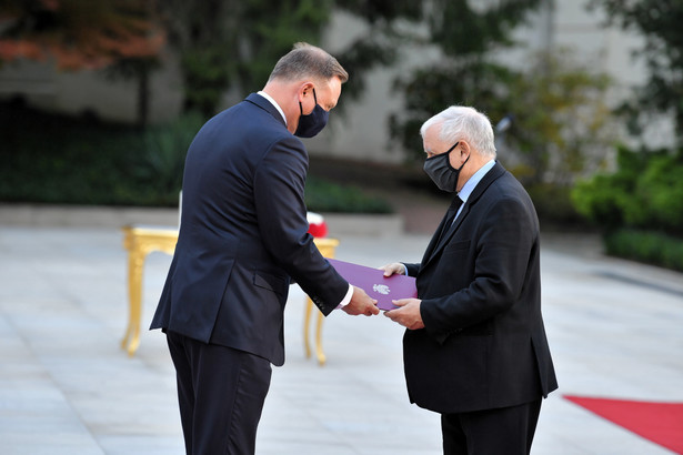 Prezydent RP Andrzej Duda oraz wicepremier Jarosław Kaczyński