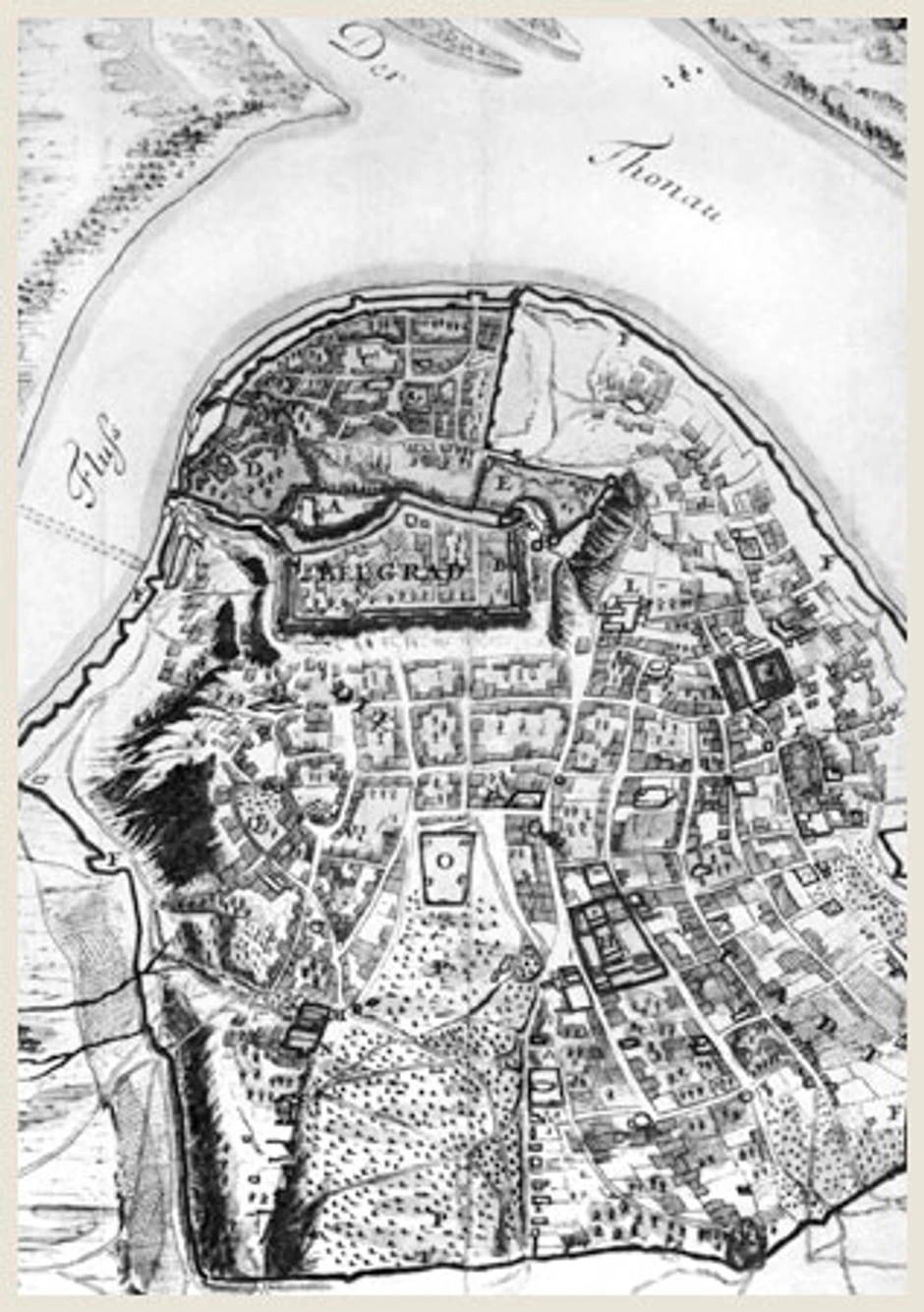 Kosančićev venac: Gumpov plan Beograda iz 1688. godine