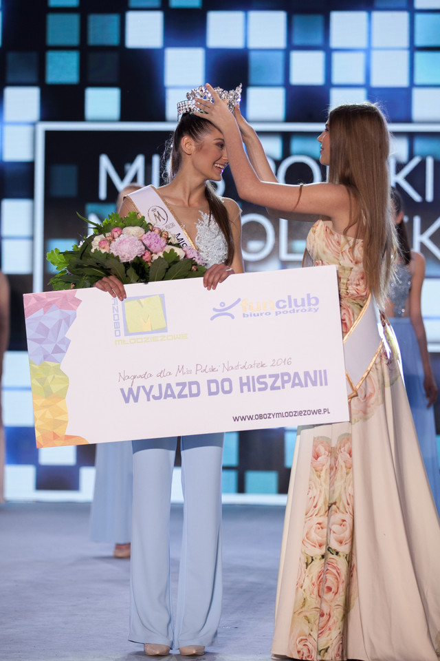 Patrycja Pabis z tytułem Miss Polski Nastolatek 2016
