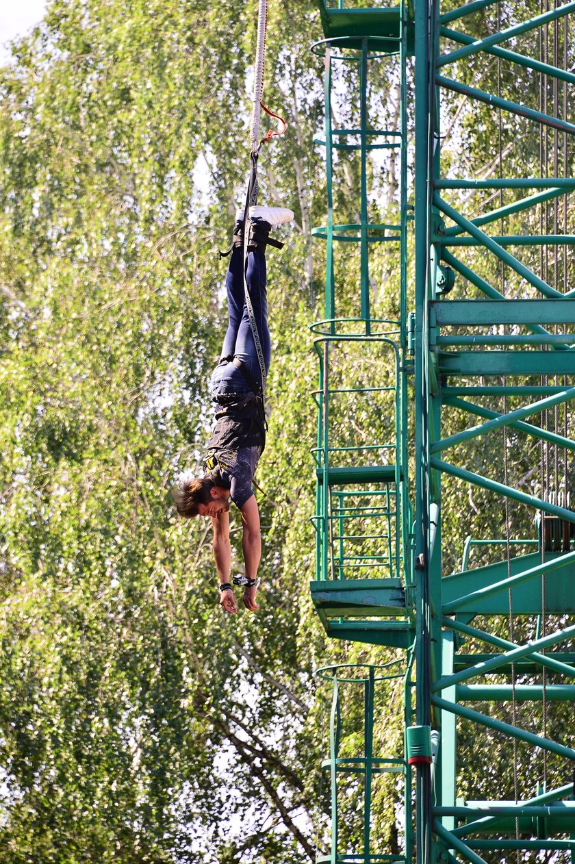 Rafał Maślak na bungee