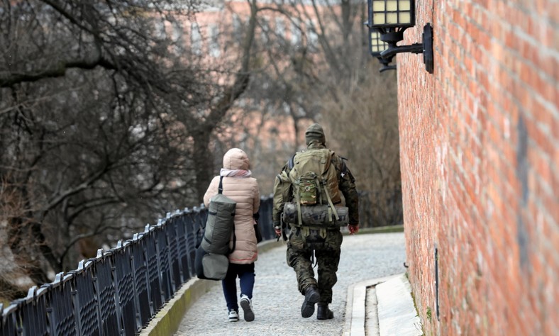 Przysięga żołnierzy 18. mazowieckiej brygady Wojsk Obrony Terytorialnej (26.02.2023)