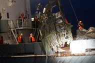 Tupolev Tu-154 wreckage recovered from Black Sea