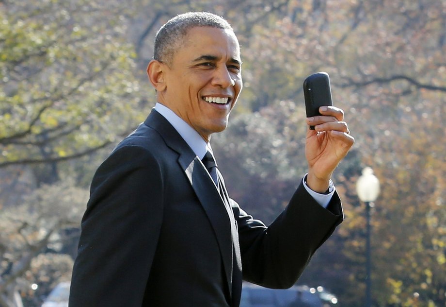 Prezydent Obama i jego BlackBerry