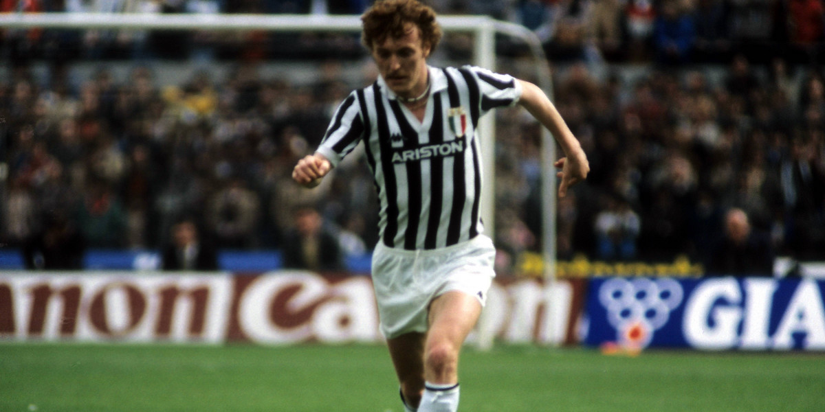 Zbigniew Boniek w barwach Juventusu Turyn.