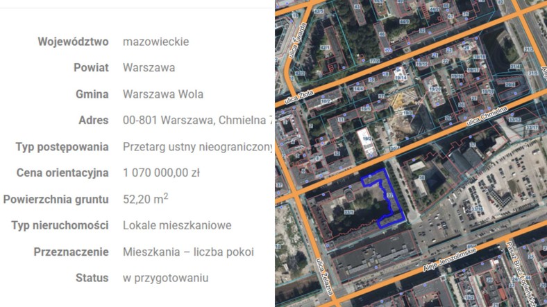 Nieruchomości na sprzedaż od PKP S.A.