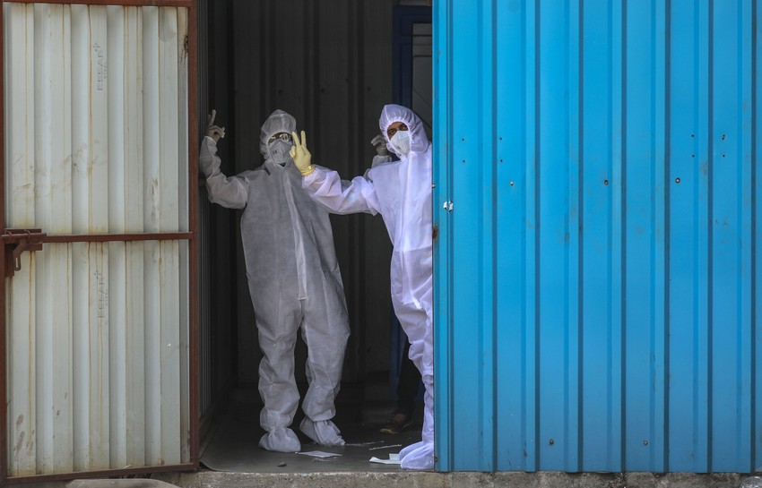 Kovid centar u Mumbaju, Indija