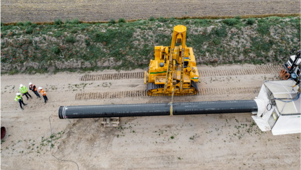 Energinet. Budowa Gazociągu Baltic Pipe w Danii. Fot.: PALLE PETER SKOV