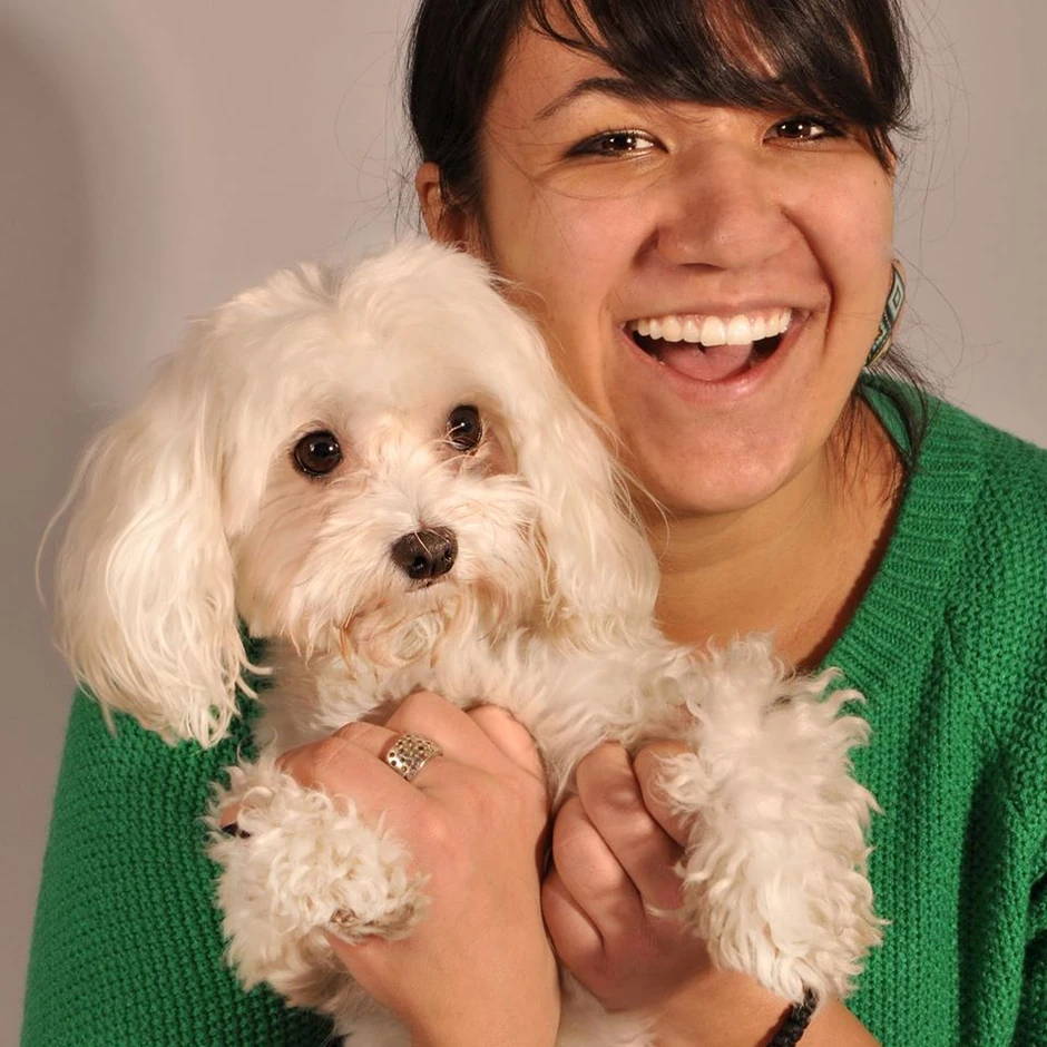 Pas Loki i njegova vlasnica Ivana