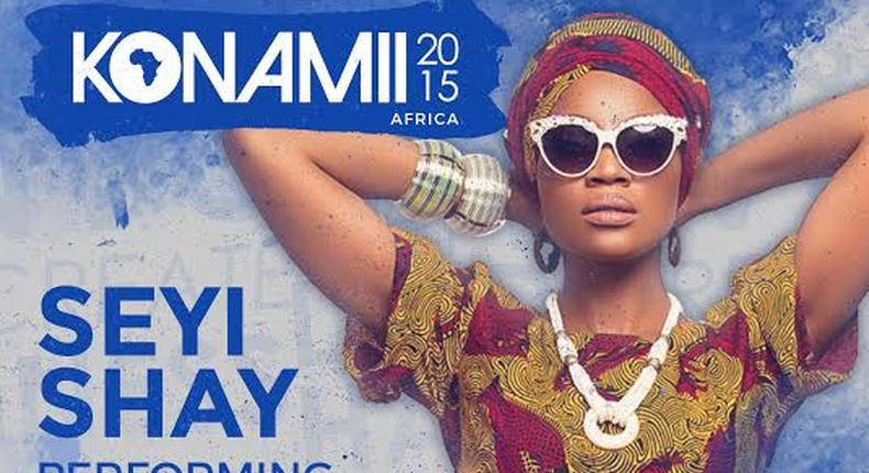 Seyi Shay to perform live at the Konamii 2015