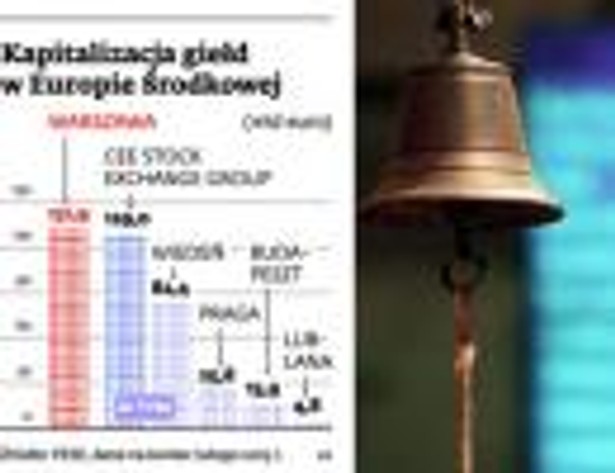 Kapitalizacja giełd w Europie Środkowej (mld euro)