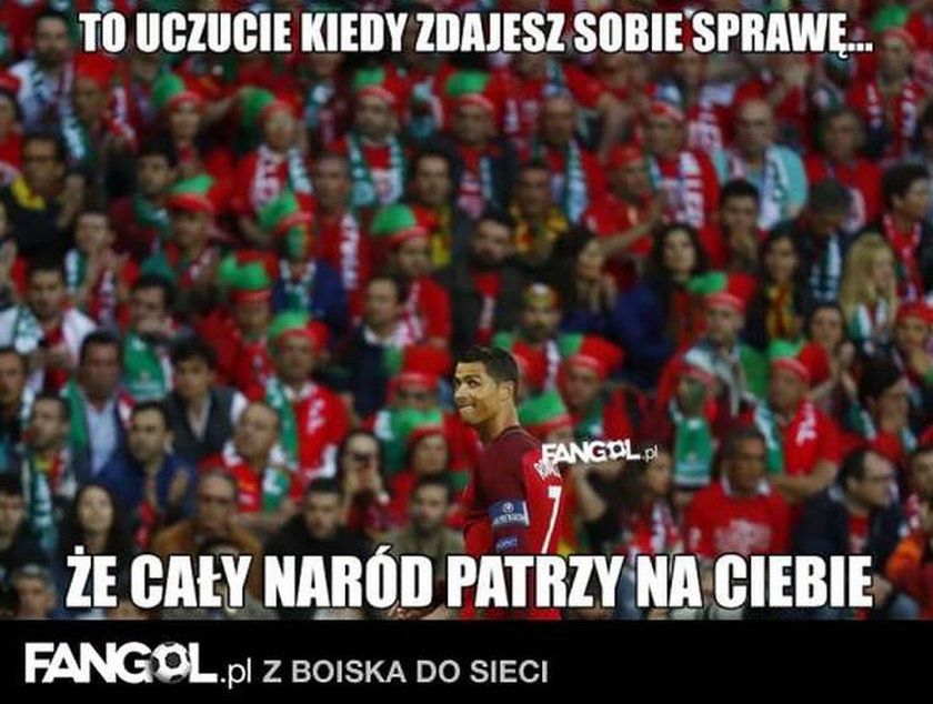 Cristiano Ronaldo nie dał rady Wikingom. MEMY