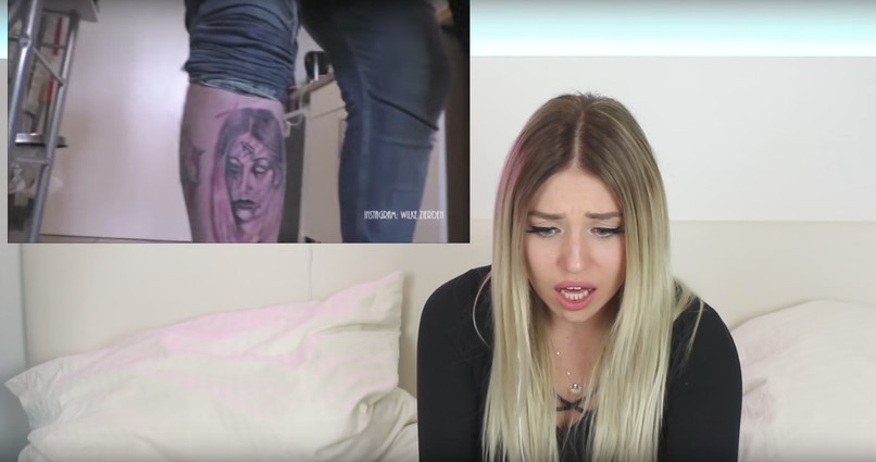 Bibis Portait Tattoo als Wettschulden