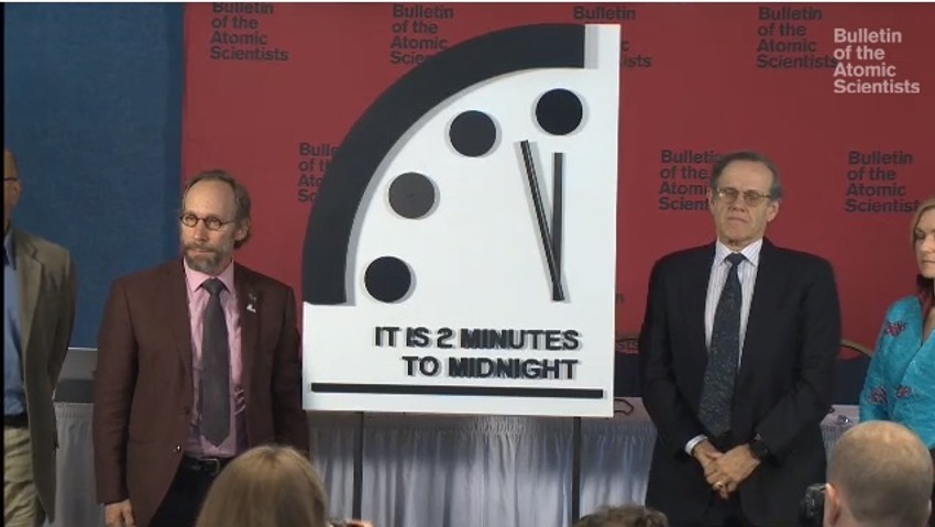 Dva minuta do ponoći pokazuje Časovnik sudnjeg dana