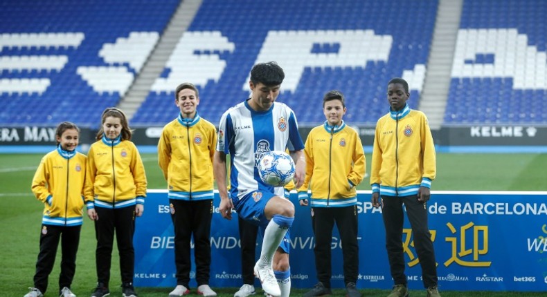 Wu was unveiled as an Espanyol player on Tuesday