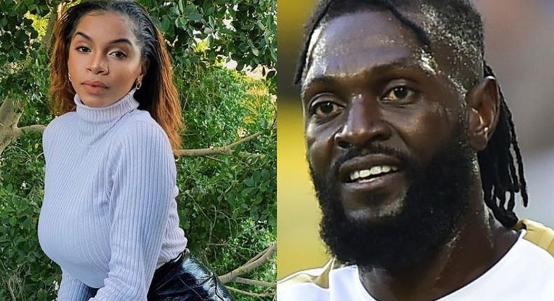 Emmanuel Adebayor flaunts her new girlfriend 