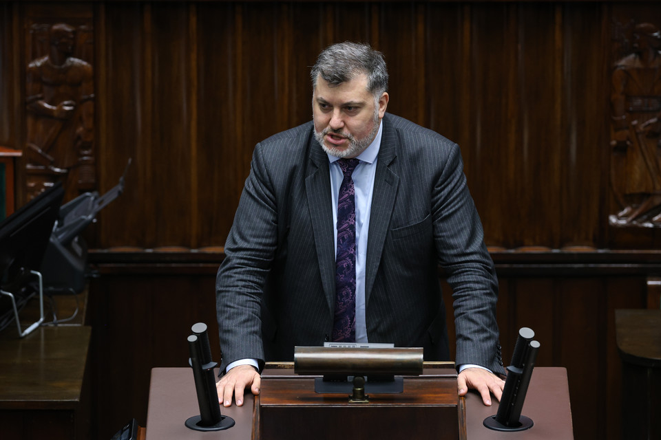 Artur Dziambor podczas obrad Sejmu, 9.03.2023 r.