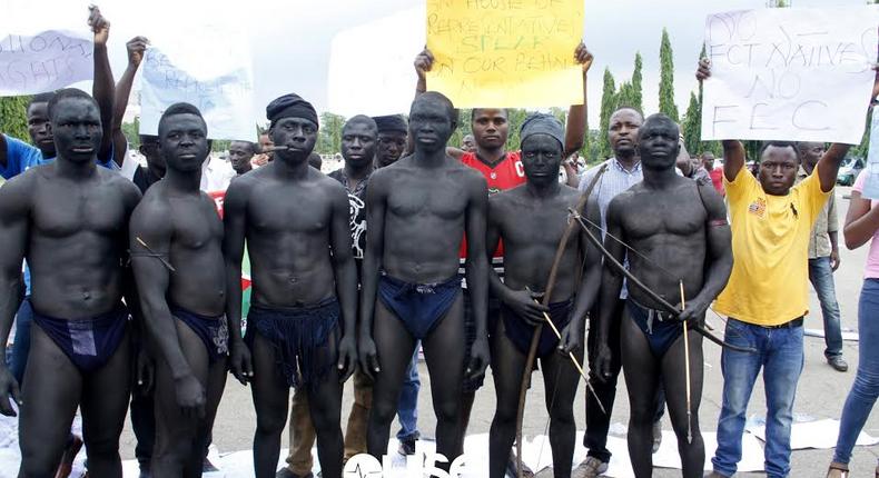 Abuja natives protest alleged marginalisation at National Assembly [Pulse]