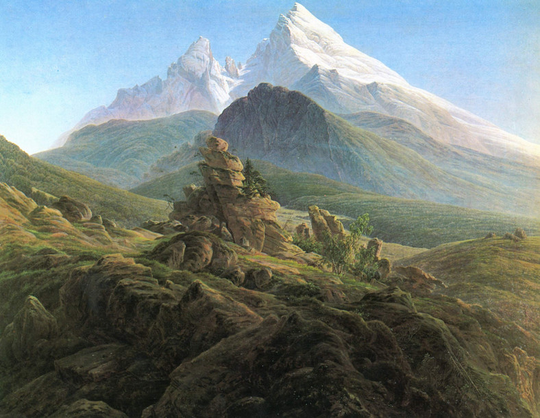 Watzmann, obraz Caspara Davida Friedricha (1824-1825)