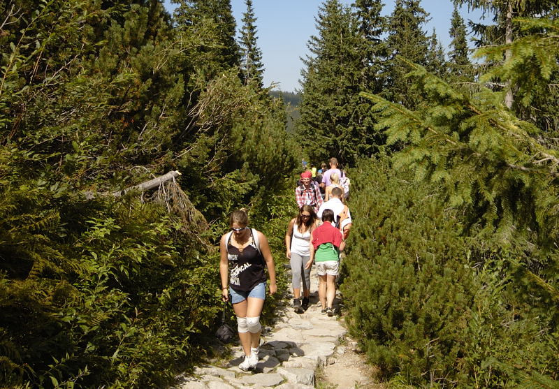 Polska - Tatry - sierpniowy tłok na szlakach