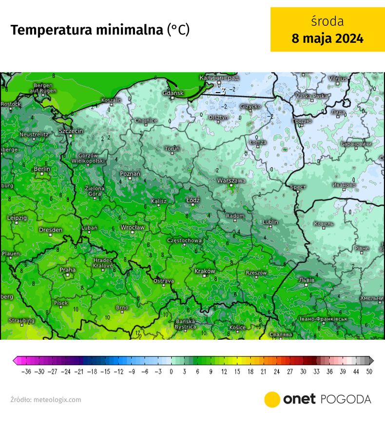 Na północy wystąpią przymrozki