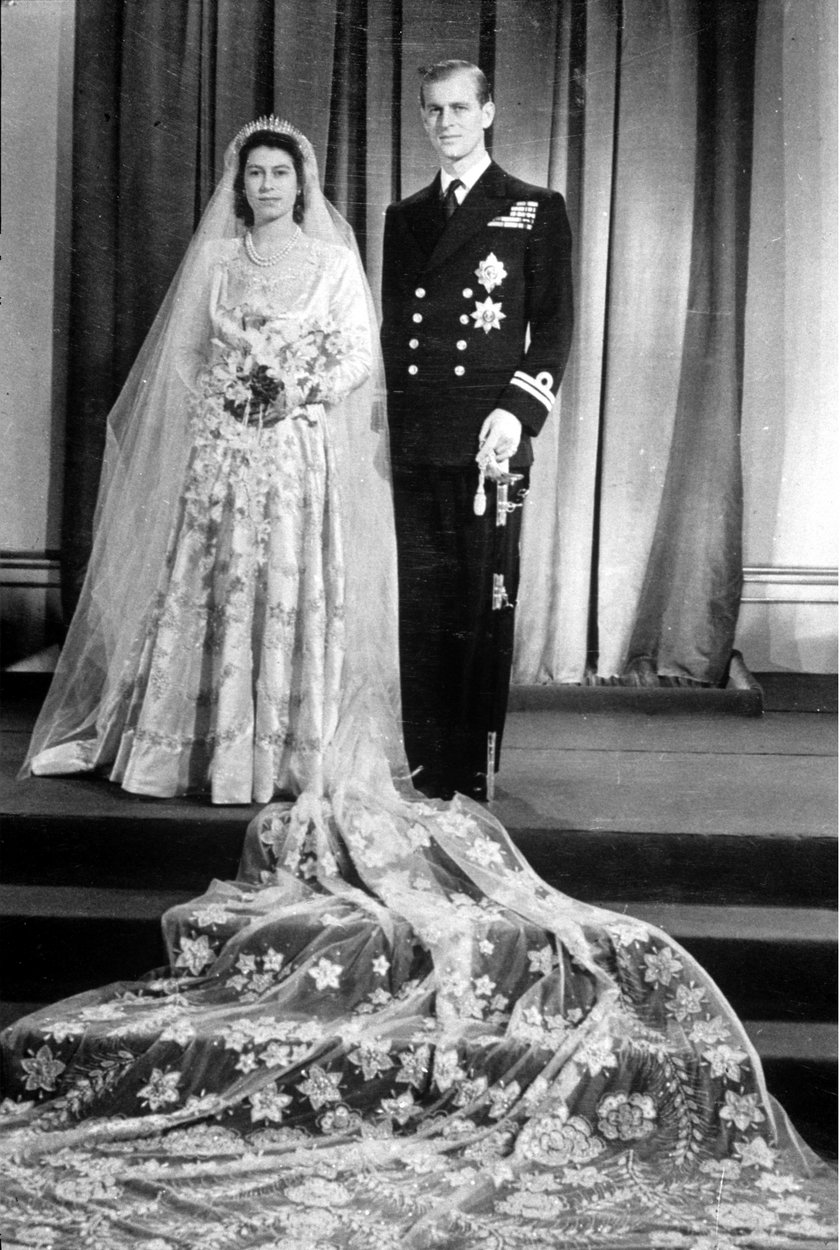 Książę FIlip i Elżbieta II - ślub