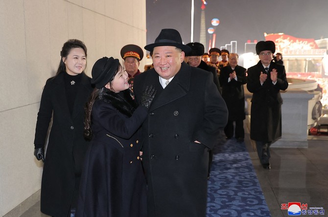 Kim Džong Una sa suprugom i ćerkom